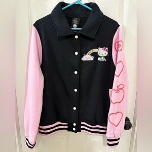 Hello Kitty Varsity Jacket Pink & Black | Sanrio Licensed | NEW | Size L